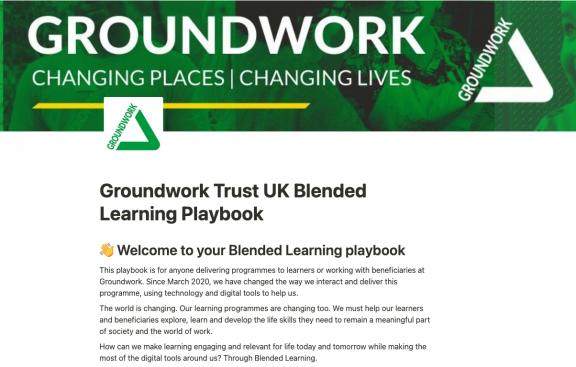 Groundwork Trust Blended Learning Playbook